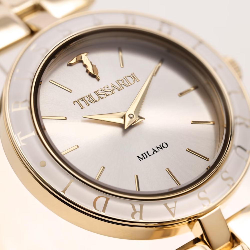TRUSSARDI T-Shiny 34mm Gold Stainless Steel Bracelet R2453145503