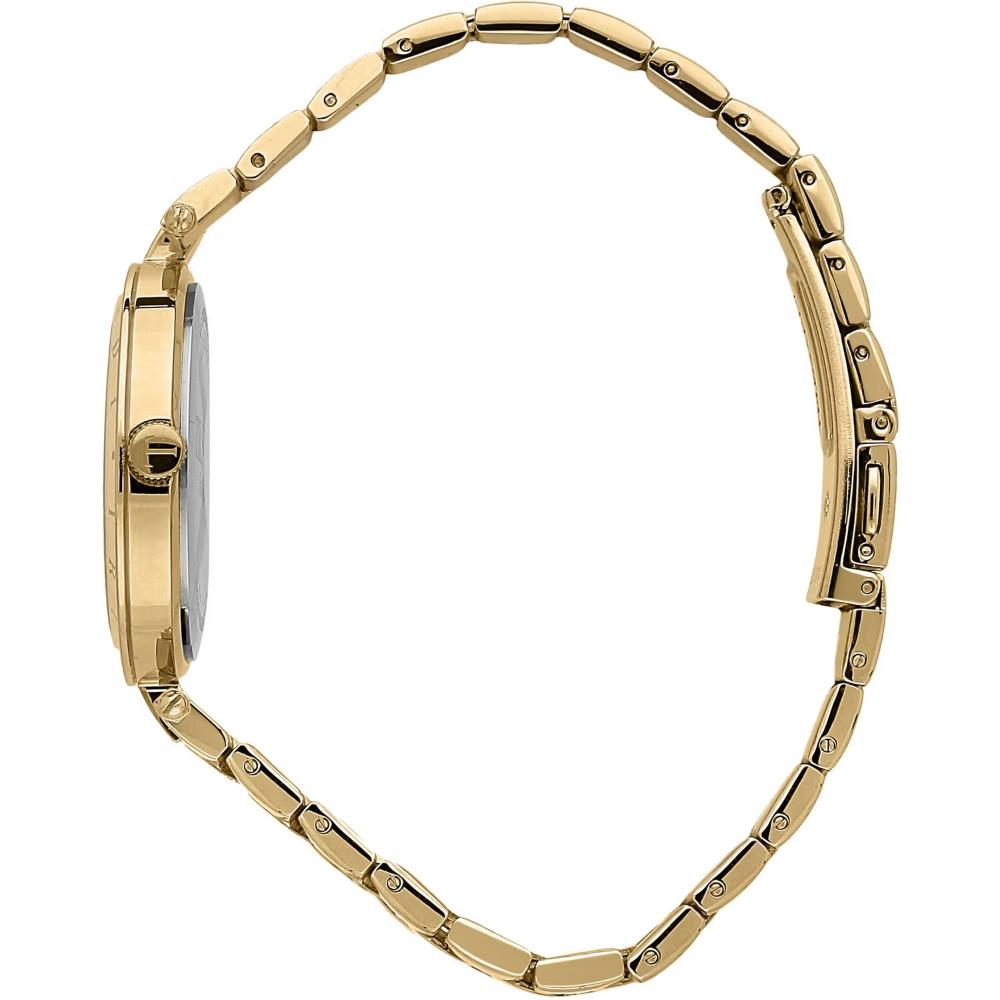 TRUSSARDI T-Shiny Crystals Green Dial 34mm Gold Stainless Steel Bracelet R2453145511