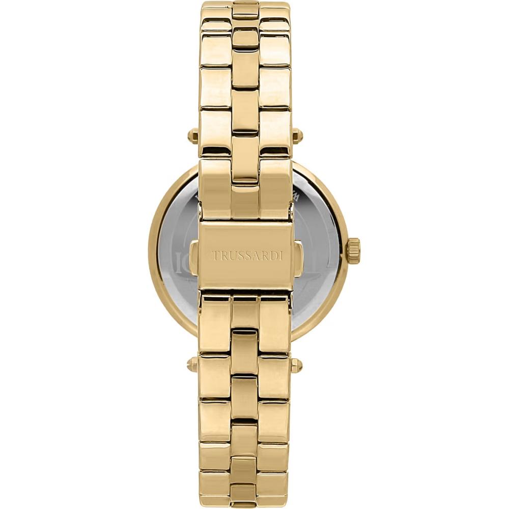 TRUSSARDI T-Shiny Crystals Green Dial 34mm Gold Stainless Steel Bracelet R2453145511 - 6