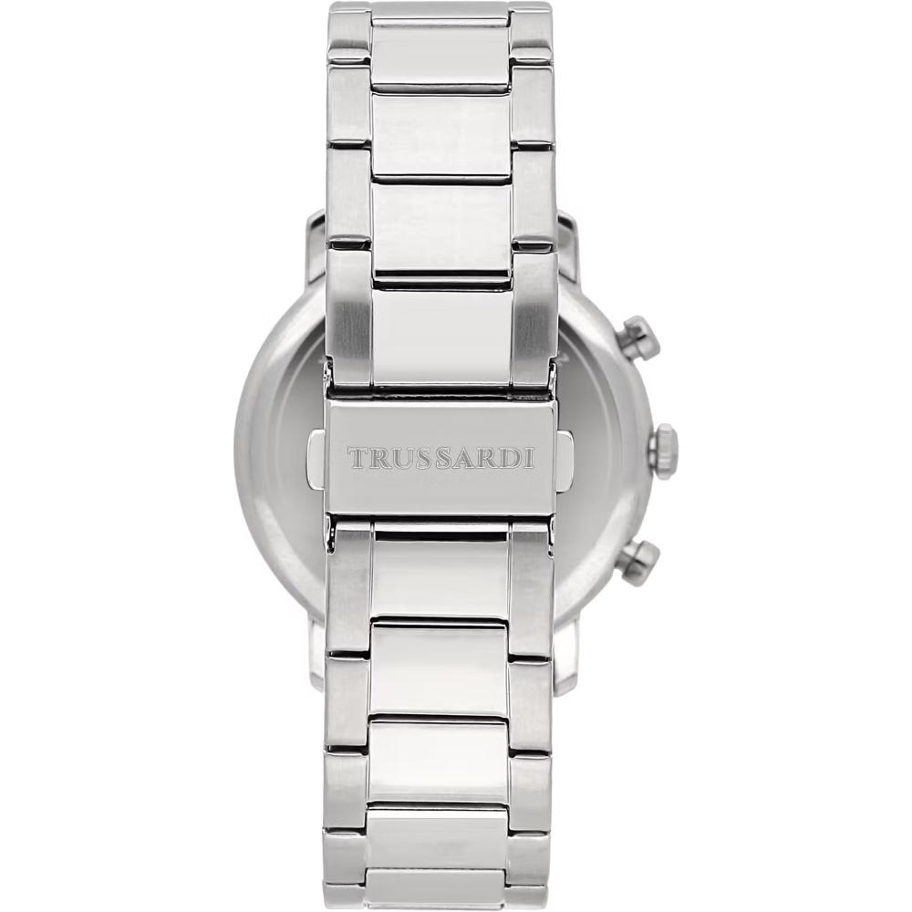TRUSSARDI T-Couple Dual Time 43mm Silver Stainless Steel Bracelet R2453147013 - 5