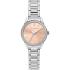 TRUSSARDI T-Sky Crystals Rose Gold Dial 30mm Silver Stainless Steel Bracelet R2453151521 - 0