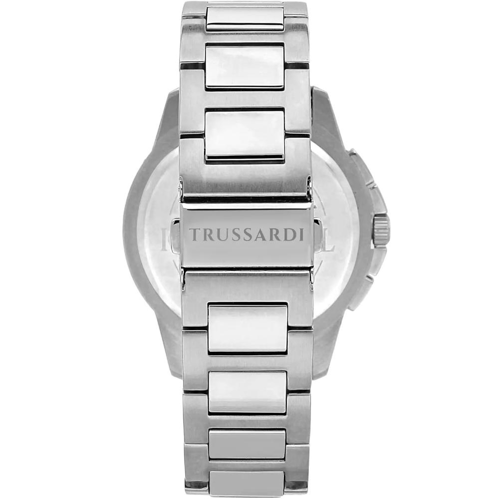 TRUSSARDI T-Hawk Chronograph Blue Dial 44mm Silver Stainless Steel Bracelet R2453153005