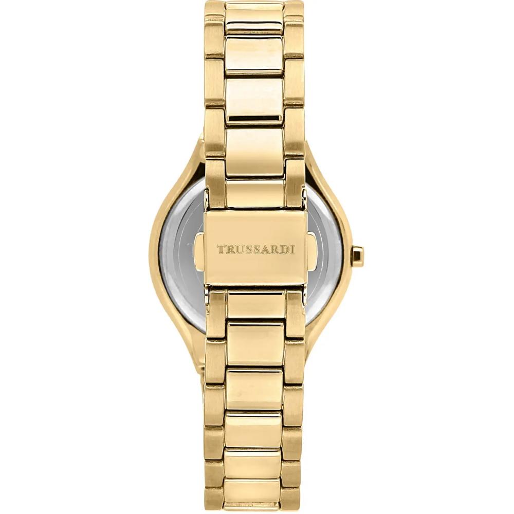 TRUSSARDI T-Small Gold Dial 32mm Gold Stainless Steel Bracelet R2453157505