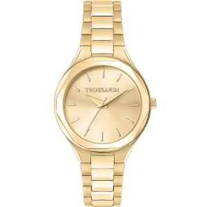 TRUSSARDI T-Small Gold Dial 32mm Gold Stainless Steel Bracelet R2453157505 - 45778