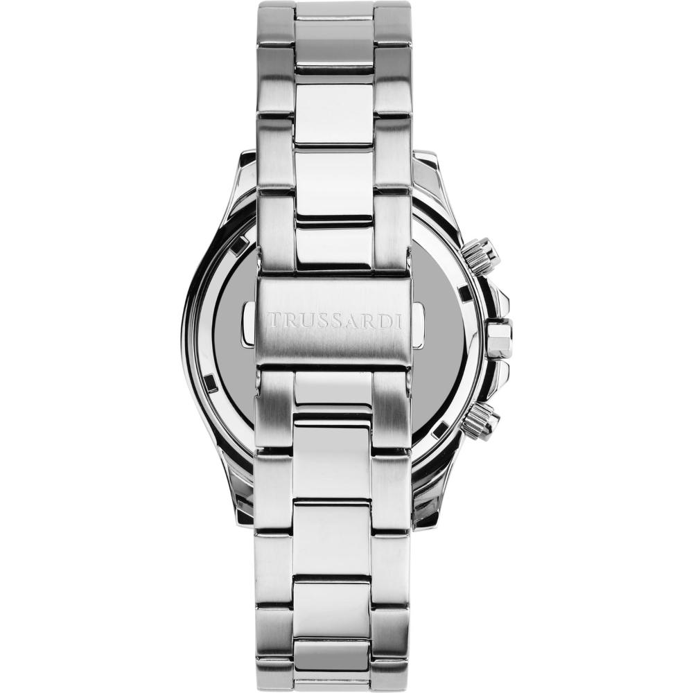 TRUSSARDI City Life Chronograph Blue Dial 42mm Silver Stainless Steel Bracelet R2453169003