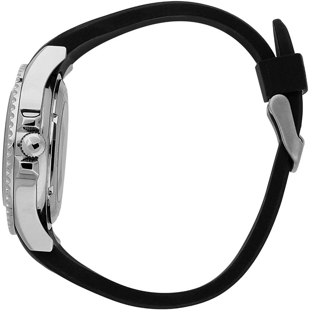 SECTOR 230 Automatic 43mm Silver Stainless Steel Black Rubber Strap R3221161004 - 3