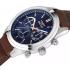 SECTOR 670 Multifunction 45mm Silver Stainless Steel Brown Leather Strap R3251540001 - 1