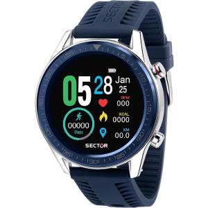 SECTOR S-02 Smartwatch 46mm Blue Silicone Strap R3251545004 - 21778