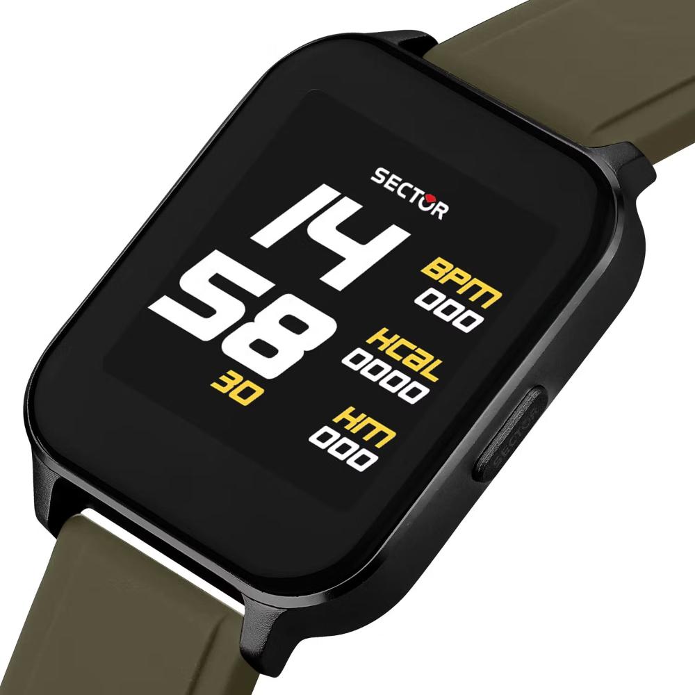 SECTOR S-05 Smartwatch 39*33mm Khaki Silicone Strap R3251550001 - 2