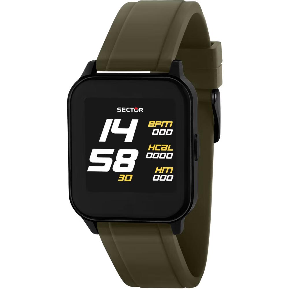 SECTOR S-05 Smartwatch 39*33mm Khaki Silicone Strap R3251550001 - 1