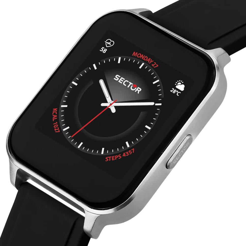 SECTOR S-05 Smartwatch 39*33mm Black Silicone Strap R3251550003