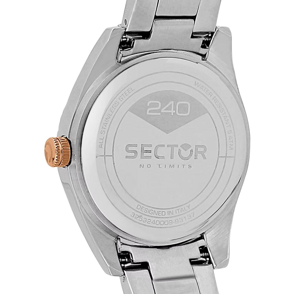 SECTOR 240 Grey Dial 41mm Silver Stainless Steel Bracelet R3253240009