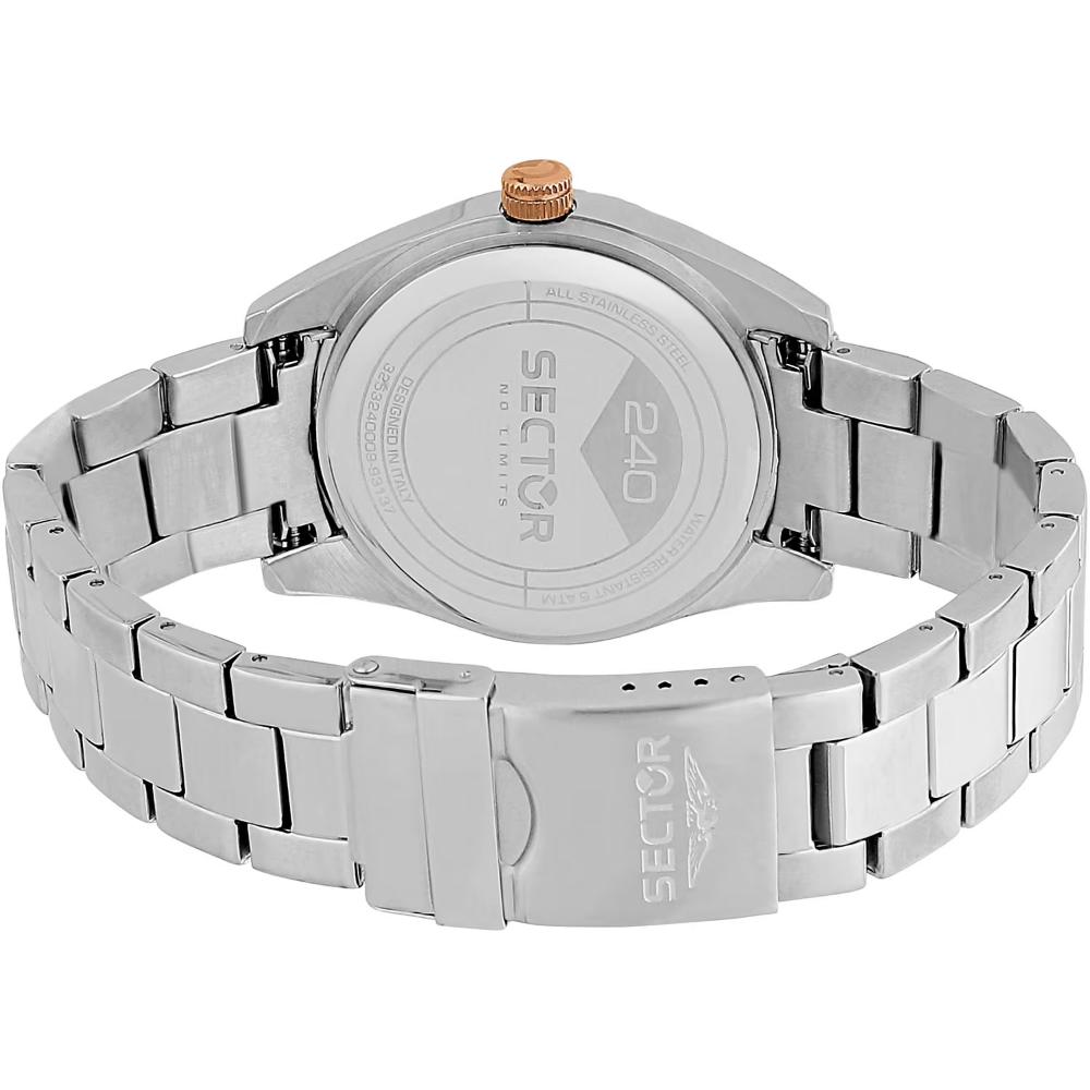 SECTOR 240 Grey Dial 41mm Silver Stainless Steel Bracelet R3253240009