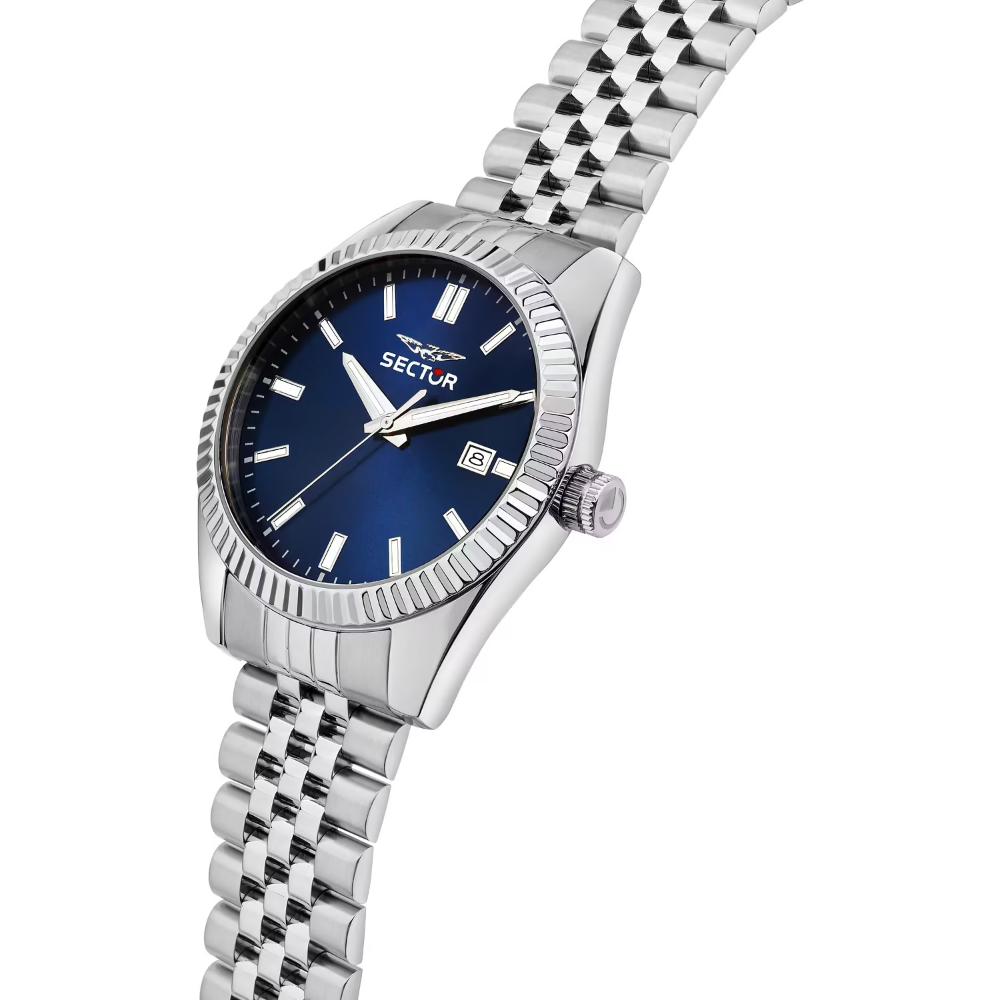 SECTOR 240 Blue Dial 41mm Silver Stainless Steel Bracelet R3253240013