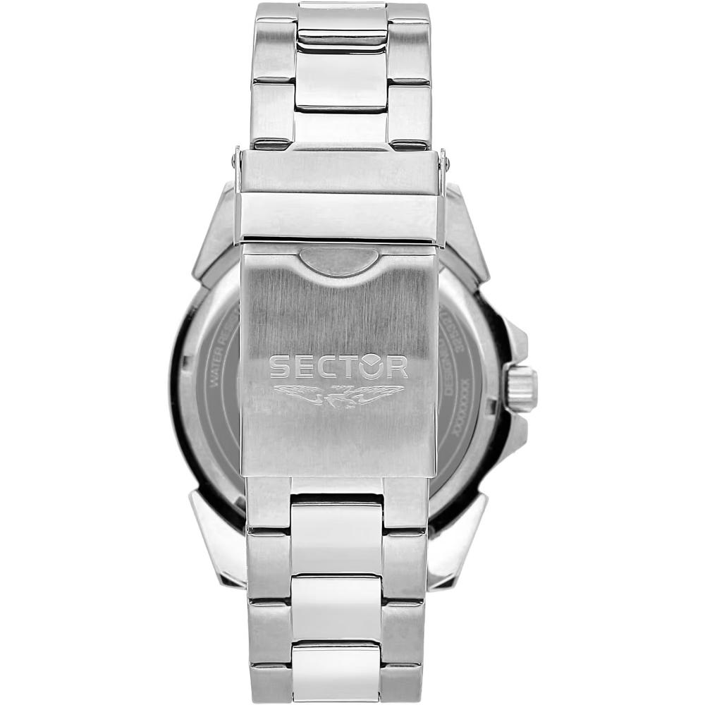 SECTOR 450 Black Dial 43mm Silver Stainless Steel Bracelet R3253276009