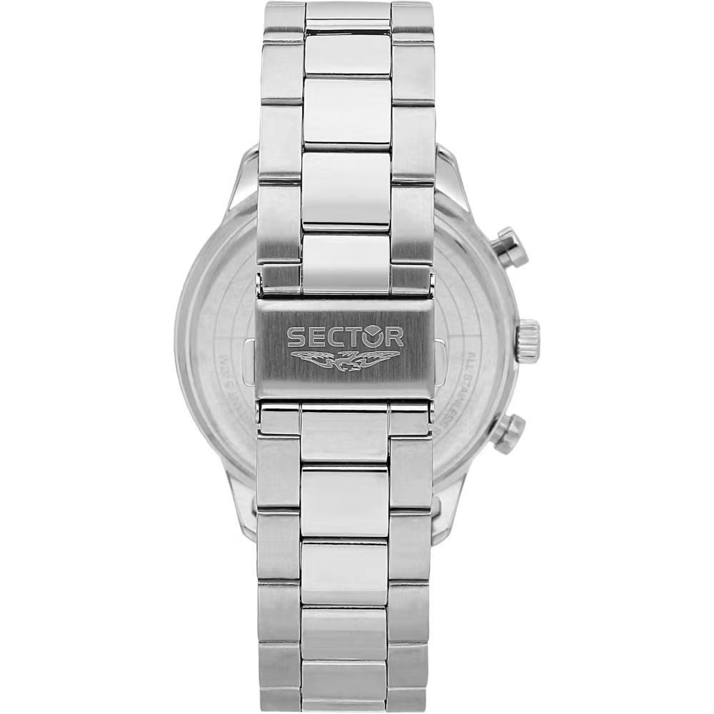SECTOR 270 Multifunction 45mm Silver Stainless Steel Bracelet R3253578022
