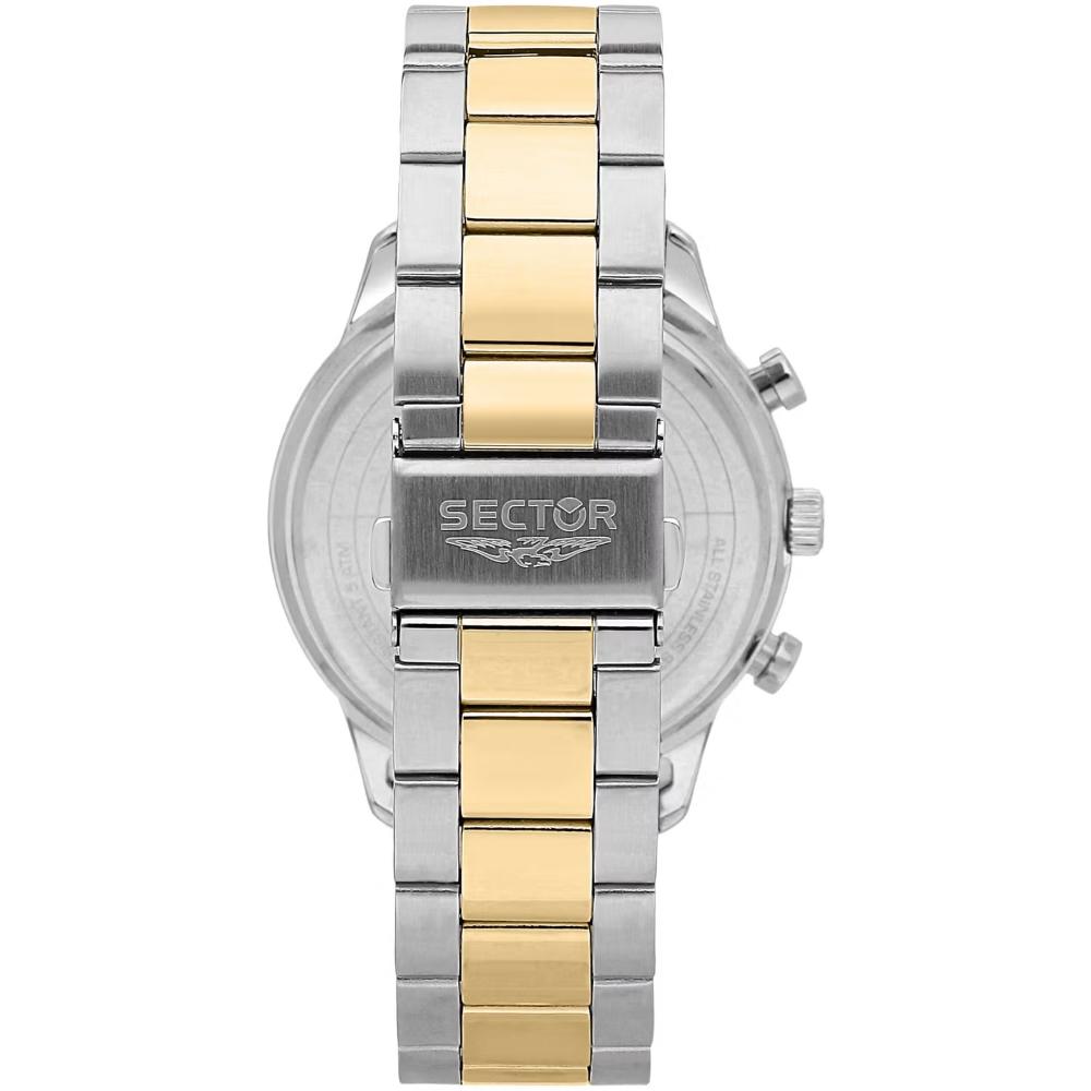 SECTOR 270 Multifunction 45mm Silver & Gold Stainless Steel Bracelet R3253578026 - 5