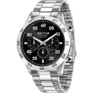 SECTOR 270 Multifunction Black Dial 45mm Silver Stainless Steel Bracelet R3253578032 - 51664