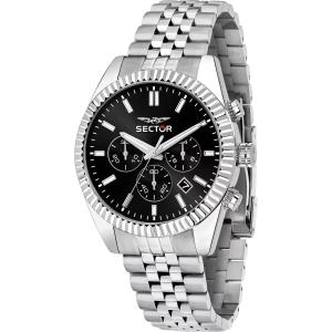 SECTOR 240 Chronograph Black Dial 41mm Silver Stainless Steel Bracelet R3273640001 - 51693