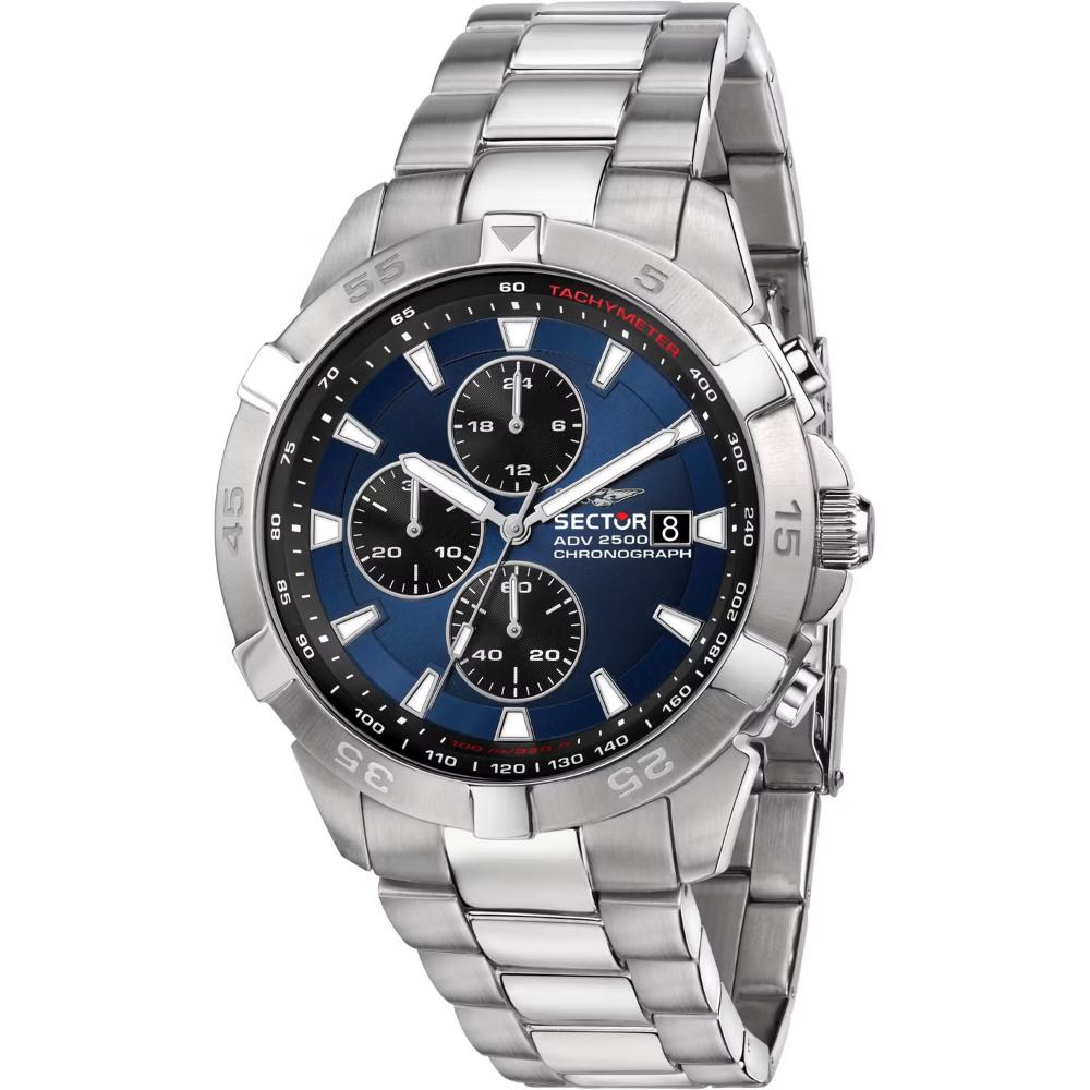 SECTOR ADV2500 Chronograph 43mm Silver Stainless Steel Bracelet R3273643004