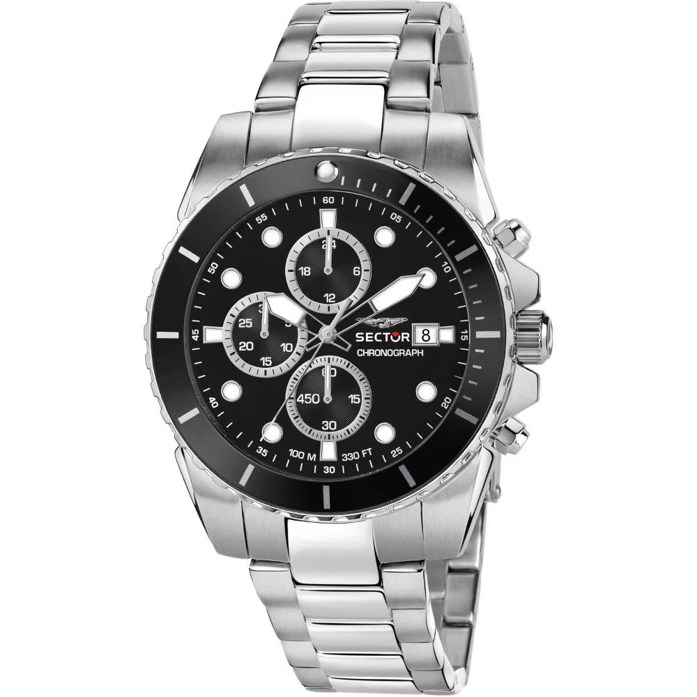 SECTOR 450 Chronograph 48mm Silver Stainless Steel Bracelet R3273776002