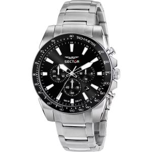 SECTOR 450 Chronograph Black Dial 43mm Silver Stainless Steel Bracelet R3273776008 - 51621