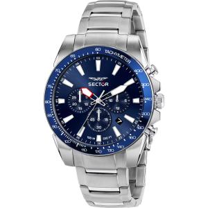 SECTOR 450 Chronograph Blue Dial 43mm Silver Stainless Steel Bracelet R3273776009 - 51597