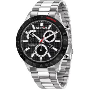 SECTOR 270 Chronograph 45mm Silver Stainless Steel Bracelet R3273778002 - 21659