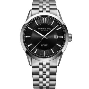 RAYMOND WEIL Freelancer Automatic Black Dial 42mm Silver Stainless Steel Bracelet 2731-ST-20001 - 61468