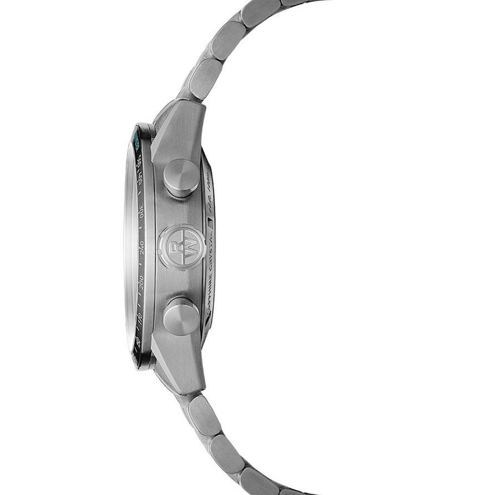 RAYMOND WEIL Freelancer Pop Bi-Compax Chronograph Limited Edition Black - Turquoise Dial 43.5mm Silver Titanium Bracelet 7780-TI-20425