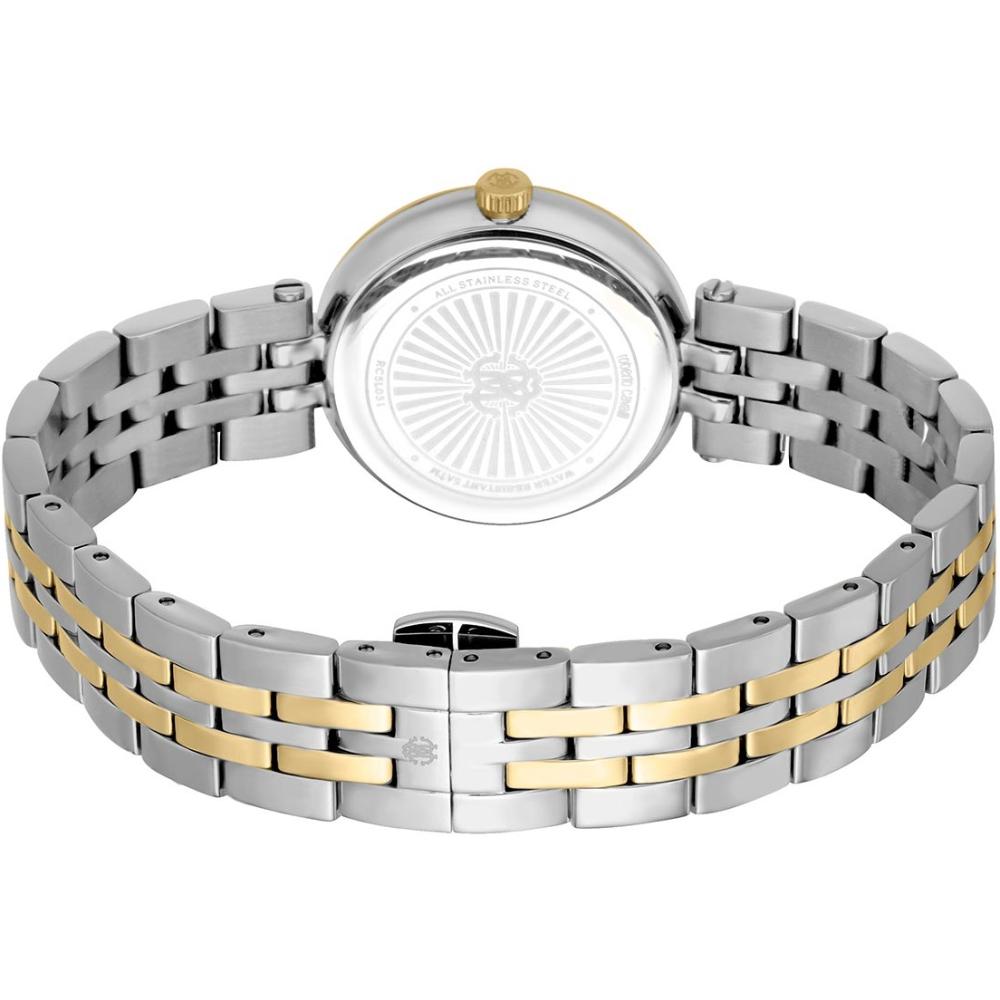 ROBERTO CAVALLI Glam Green Dial 30mm Two Tone Gold Stainless Steel Bracelet Gift Set RC5L031M0095