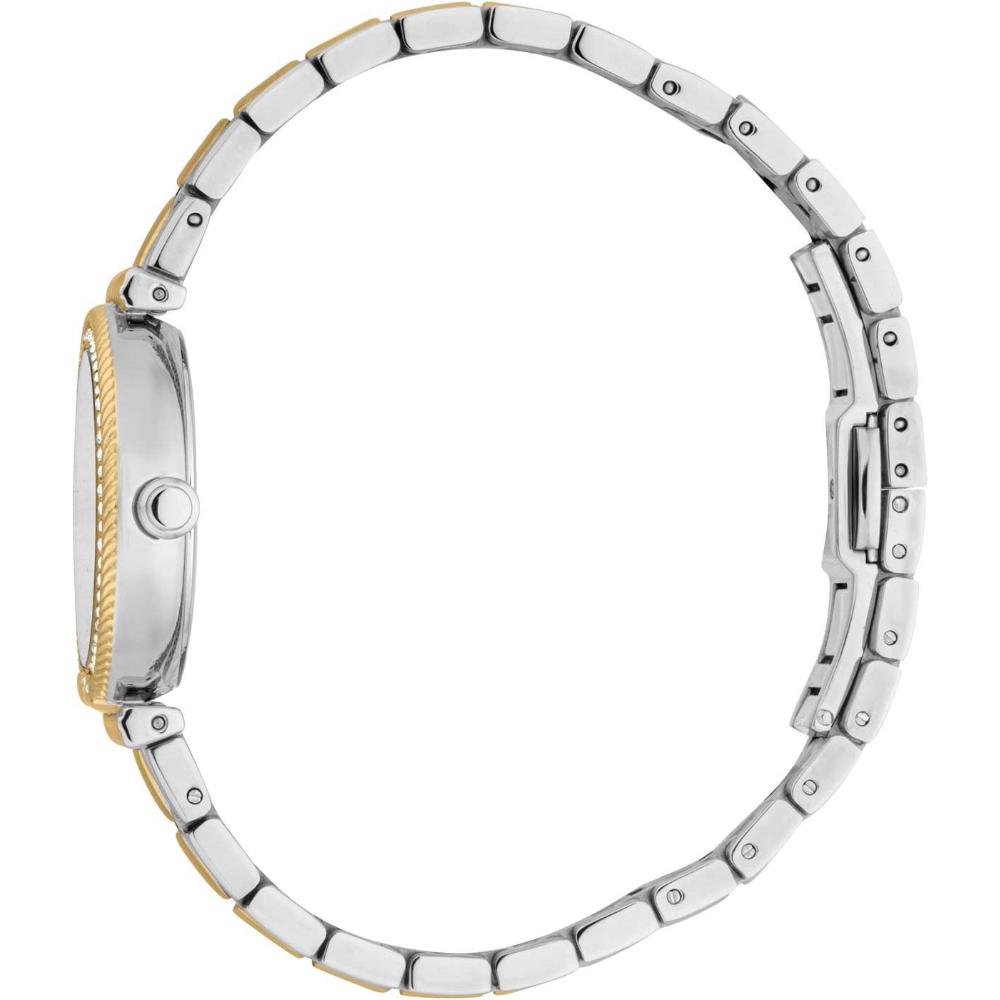 ROBERTO CAVALLI Snake Core Crystals Silver Dial 30mm Two tone Gold Stainless Steel Bracelet Gift Set RC5L078M0055