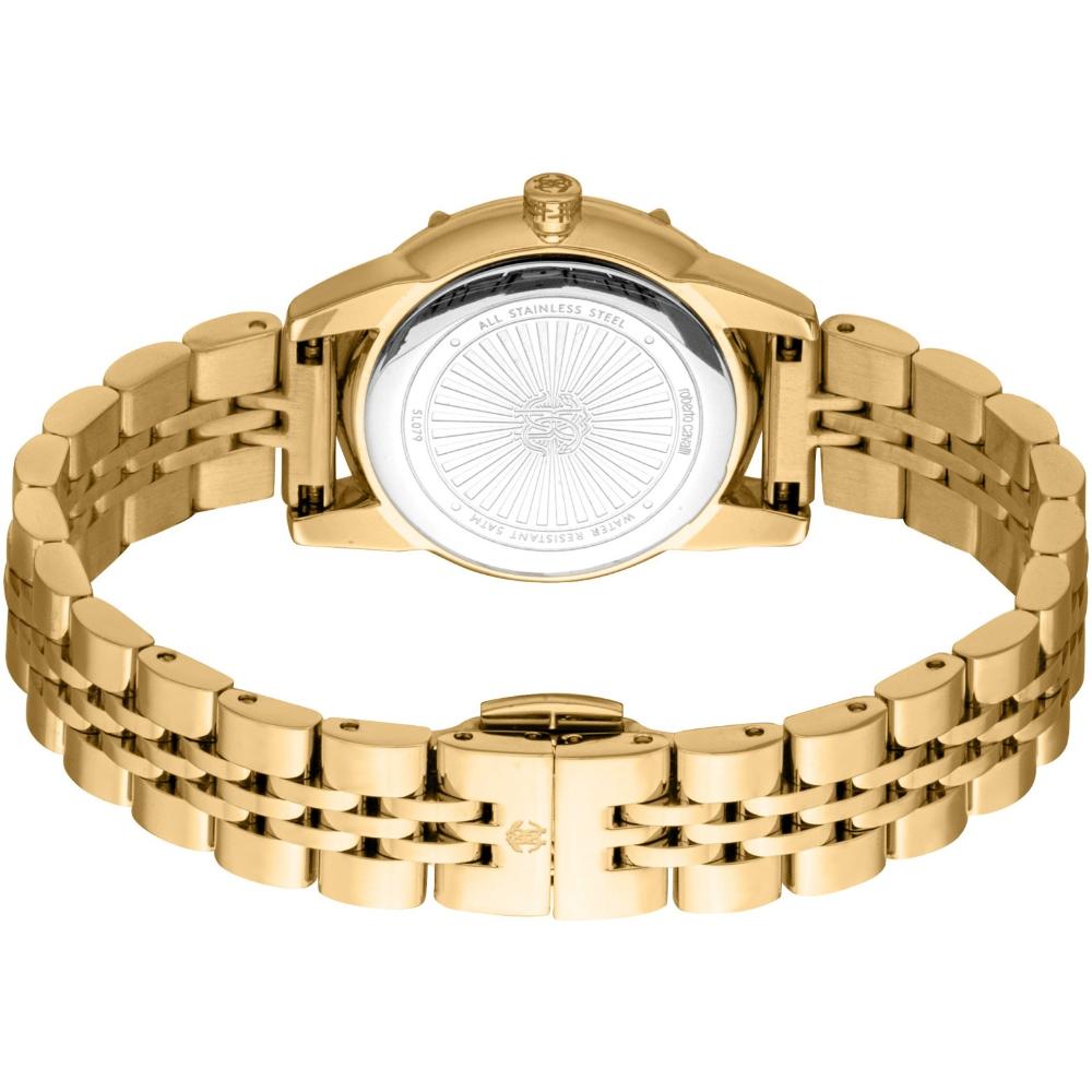 ROBERTO CAVALLI Core Crystals Green Dial 30mm Gold Stainless Steel Bracelet RC5L079M0065