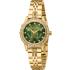 ROBERTO CAVALLI Core Crystals Green Dial 30mm Gold Stainless Steel Bracelet RC5L079M0065 - 0