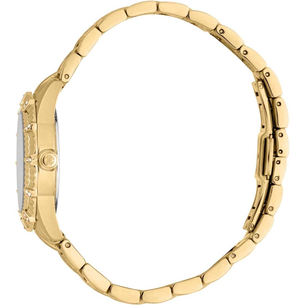 ROBERTO CAVALLI Glam Crystals Silver Dial 32mm Gold Stainless Steel Bracelet RC5L083M0025