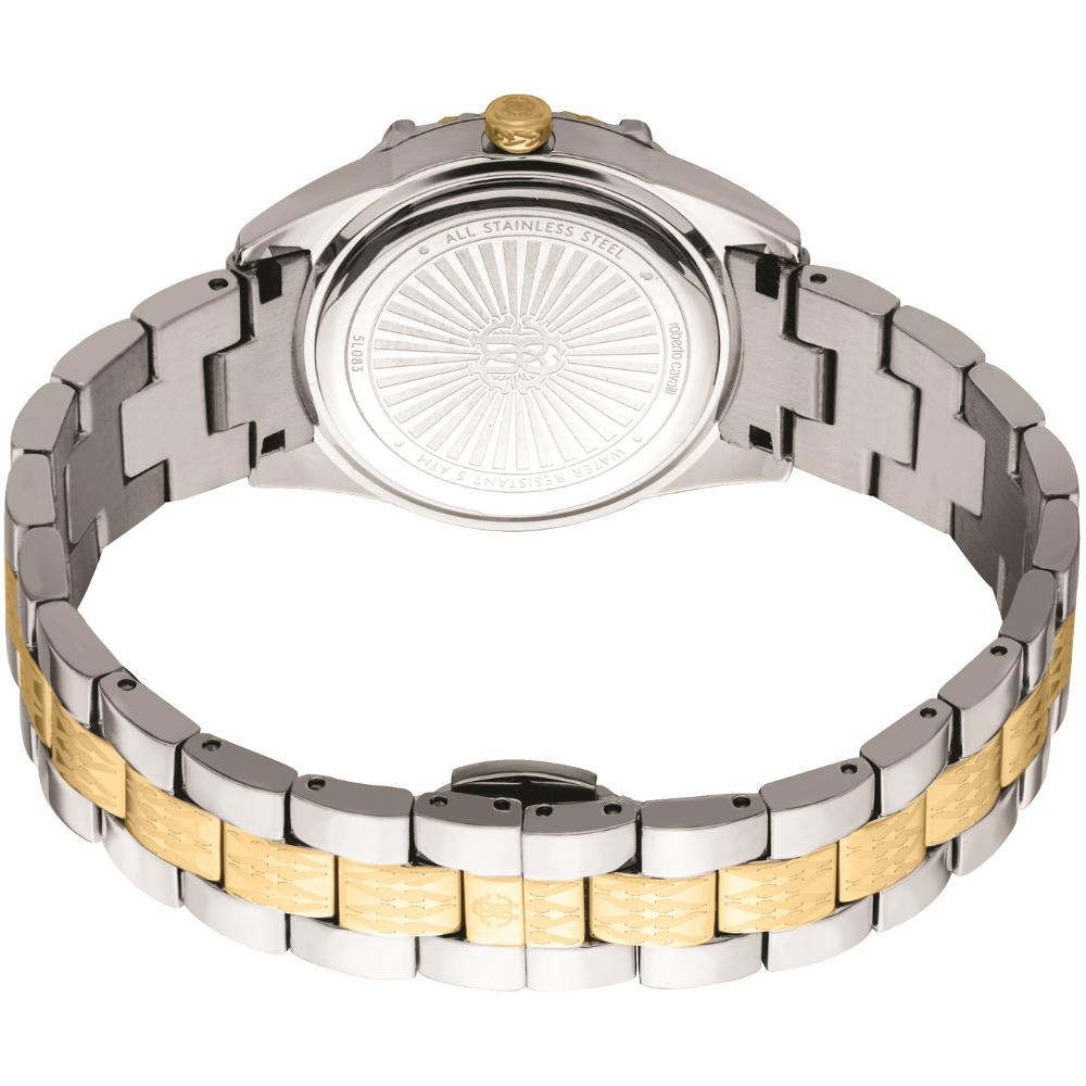 ROBERTO CAVALLI Glam Crystals Gold Dial 32mm Two Tone Gold Stainless Steel Bracelet RC5L083M0055