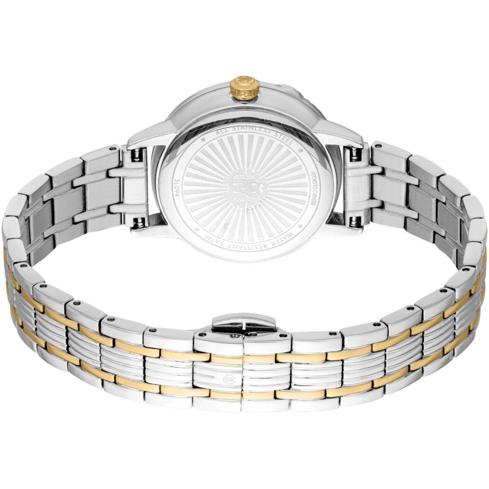 ROBERTO CAVALLI Core Gold Dial 30mm Two Tone Gold Stainless Steel Bracelet Gift Set RC5L094M0085