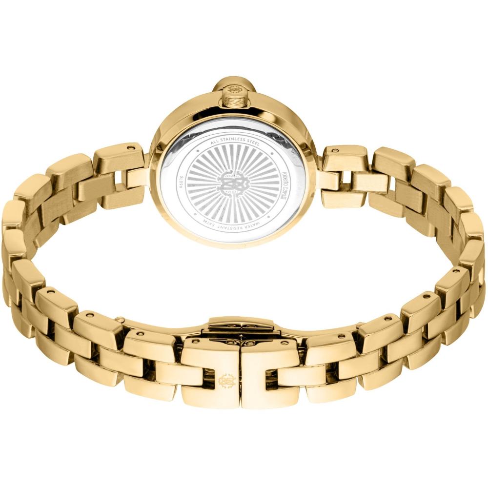 ROBERTO CAVALLI Snake Core Mini Silver Dial 26mm Gold Stainless Steel Bracelet Gift Set RC5L096M0025