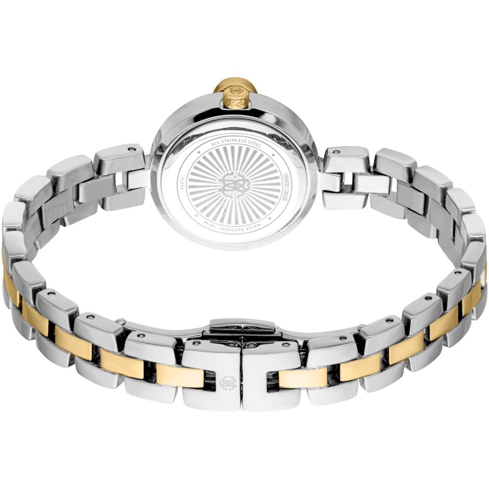 ROBERTO CAVALLI Snake Core Mini Gold Dial 26mm Two Tone Gold Stainless Steel Bracelet Gift Set RC5L096M0055