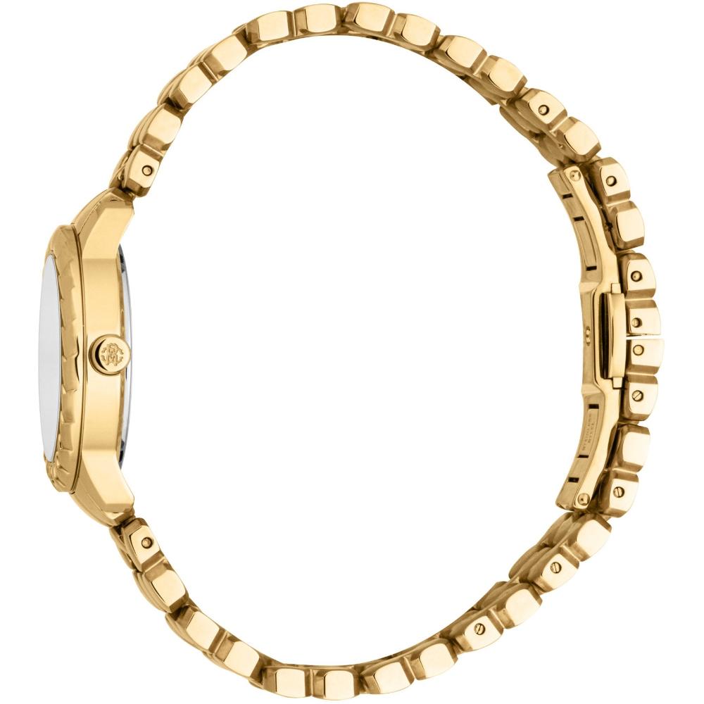 ROBERTO CAVALLI Core Mini Silver Dial 28mm Gold Stainless Steel Bracelet RC5L097M0025