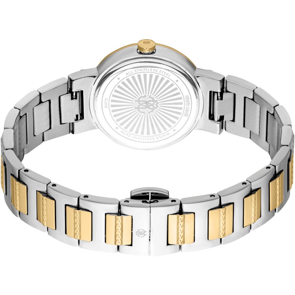 ROBERTO CAVALLI Glam Crystals Green Dial 30mm Two Tone Gold Stainless Steel Bracelet RC5L098M0065