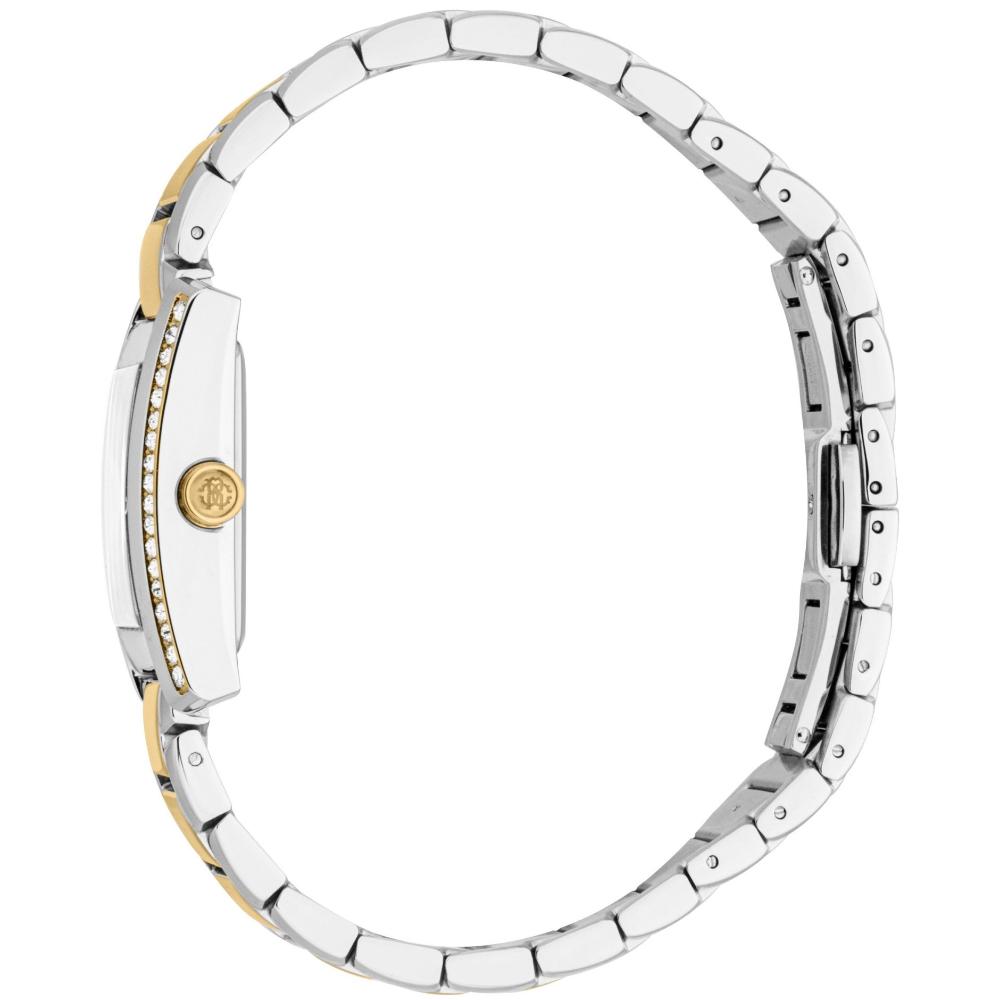 ROBERTO CAVALLI Core Gift Set Silver Dial 24x31.5mm Two Tone Gold Stainless Steel Bracelet RC5L120M0085