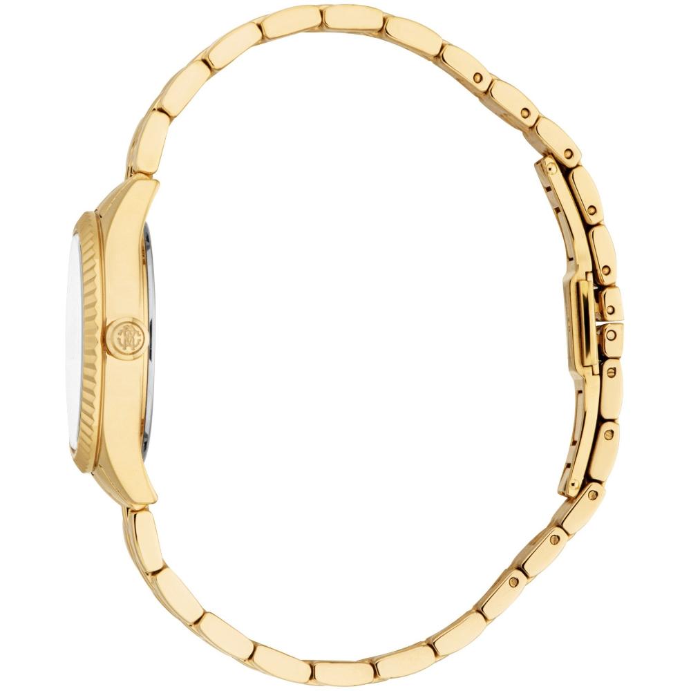 ROBERTO CAVALLI Core Silver Dial 28mm Gold Stainless Steel Bracelet RC5L124M0055
