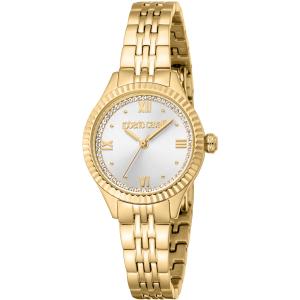 ROBERTO CAVALLI Core Silver Dial 28mm Gold Stainless Steel Bracelet RC5L124M0055 - 60541