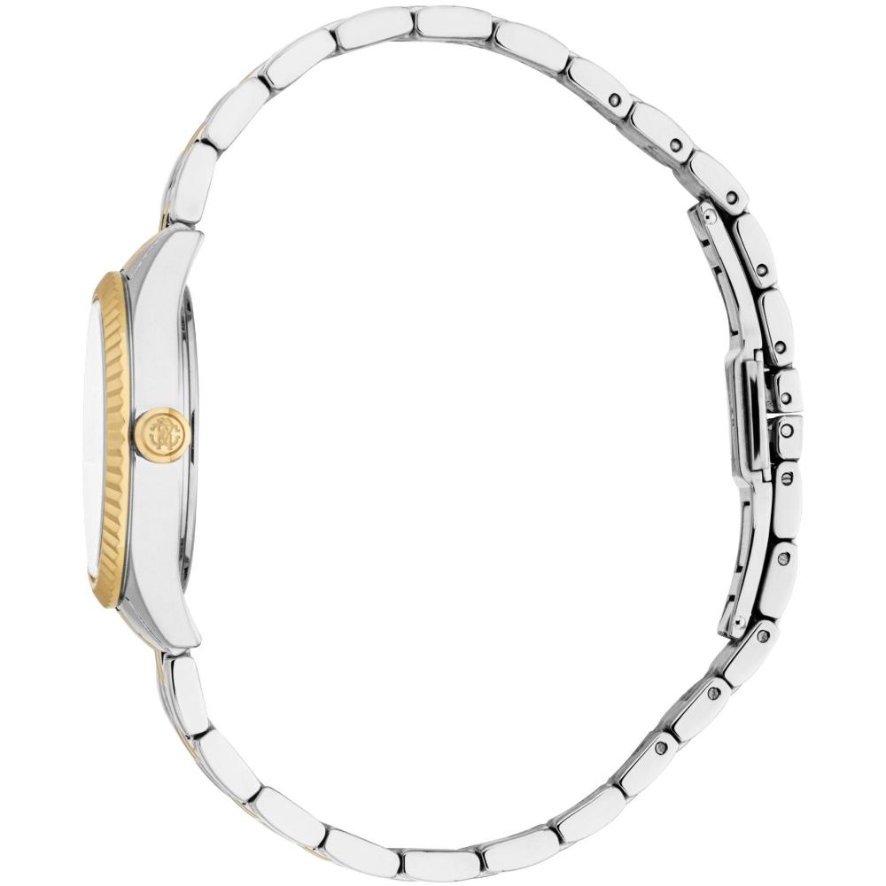 ROBERTO CAVALLI Core White MOP Dial 28mm Two Tone Gold Stainless Steel Bracelet RC5L124M0085