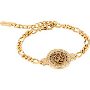 ROBERTO CAVALLI Sigilo Bracelet Gold Stainless Steel with Cubic Zirconia RCBR00383300 - 51109