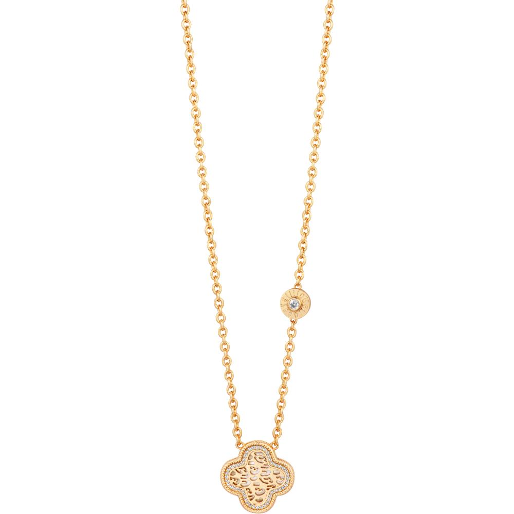 ROBERTO CAVALLI Nuvola Necklace Gold Stainless Steel with Cubic Zirconia RCNL00243200