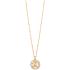 ROBERTO CAVALLI Logo Necklace Gold Stainless Steel with Cubic Zirconia RCNL00293200 - 1