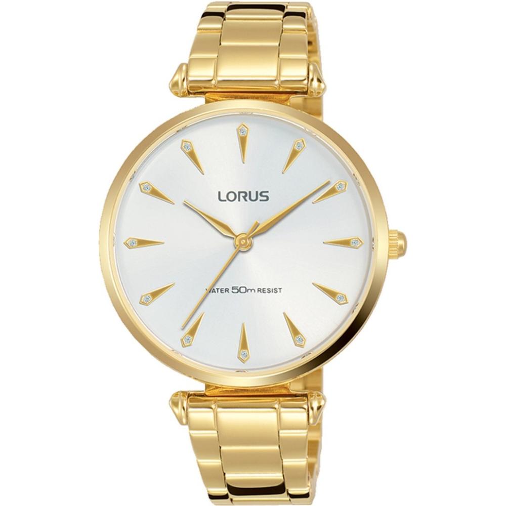 LORUS Lady's Silver Dial 34mm Gold Stainless Steel Bracelet RG240PX9