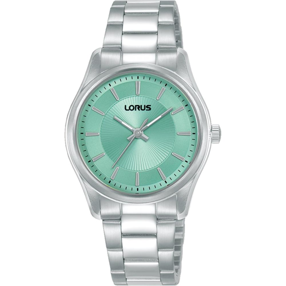 LORUS Lady's Classic Turquoise Dial 31mm Silver Stainless Steel Bracelet RG247XX9